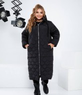 Длинное стеганое пальто NU-1354A35