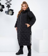 Длинное стеганое пальто NU-1354A35