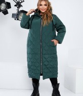 Длинное стеганое пальто NU-1354A35