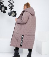 Длинное стеганое пальто NU-1354A35