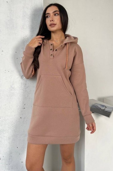 Спортивное платье с капюшоном IND-2070A400