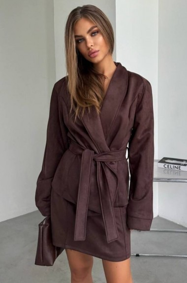 Костюм замшевый женский  KC-3351A750 Костюм замшевый женский  KC-3351A750