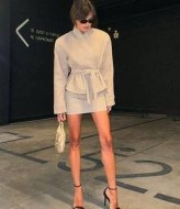 Костюм замшевый женский  KC-3351A750