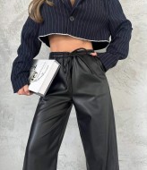 Брюки з екошкіри на флісі KC-3292A450