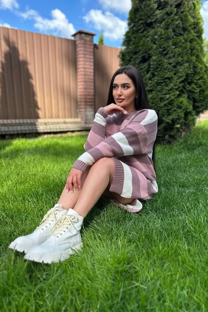 Комфортна сукня - светр IND-5014A570