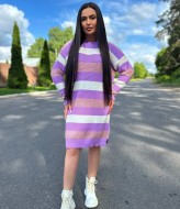 Комфортна сукня - светр IND-5014A570