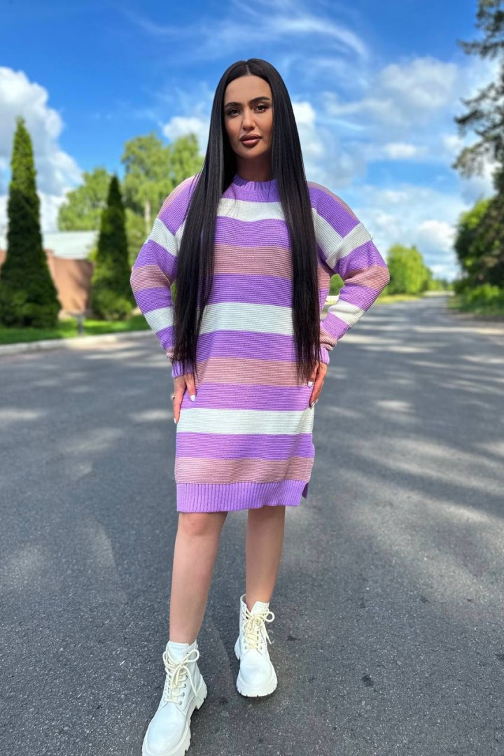 Комфортна сукня - светр IND-5014A570