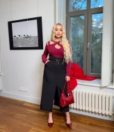 Юбка длинная прямая  ODF-939A450