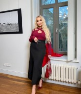 Юбка длинная прямая  ODF-939A450