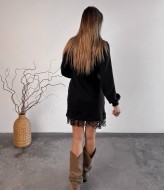 Ангоровое платье с фатином TS-466A450