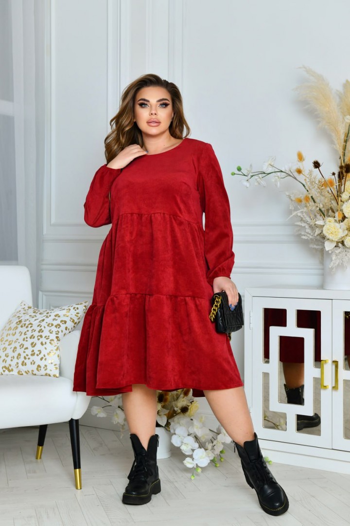 Вельветовое платье NF-3515A600