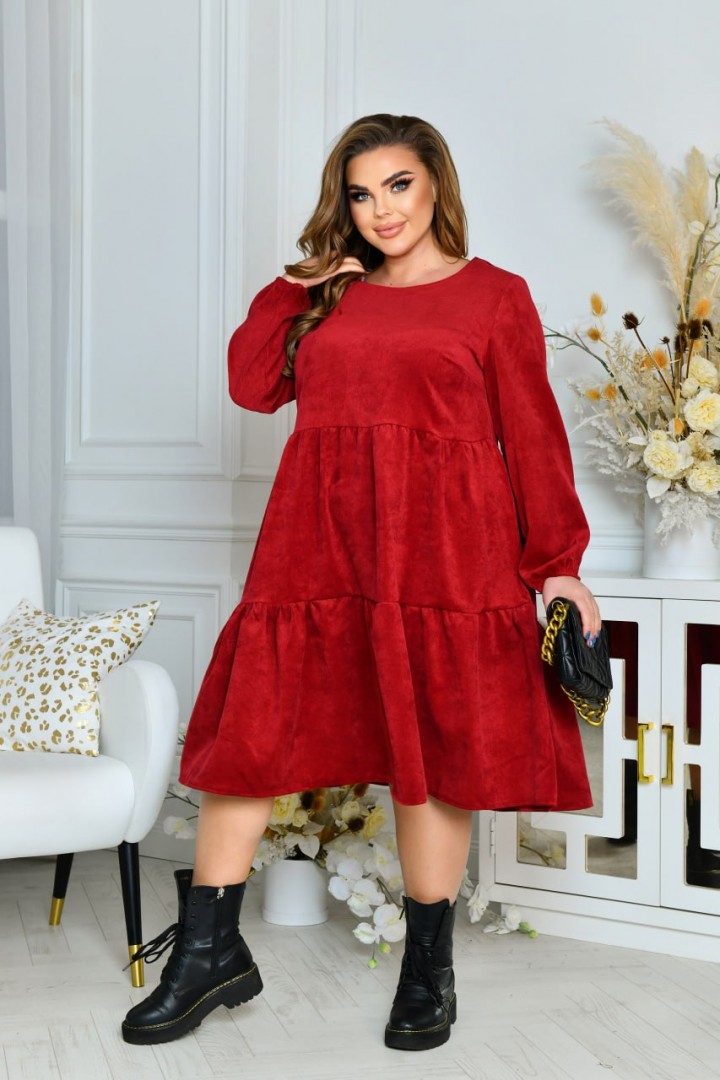 Вельветовое платье NF-3515A600