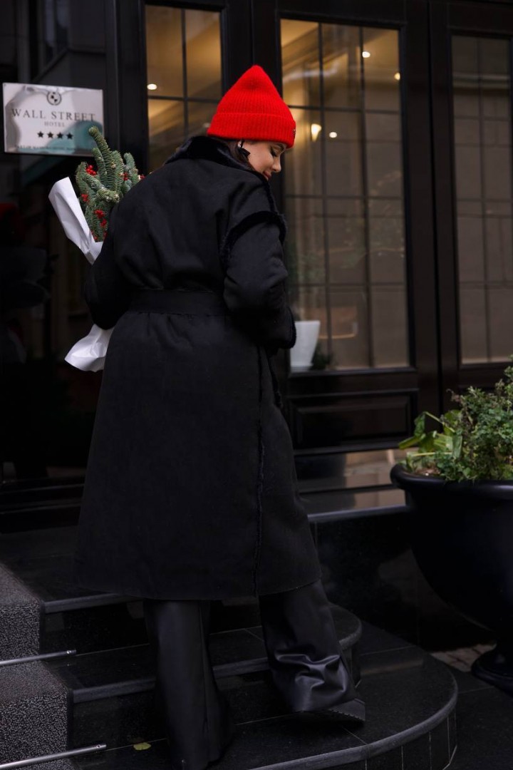 Дубленка на запах YM-5862.22A49B50