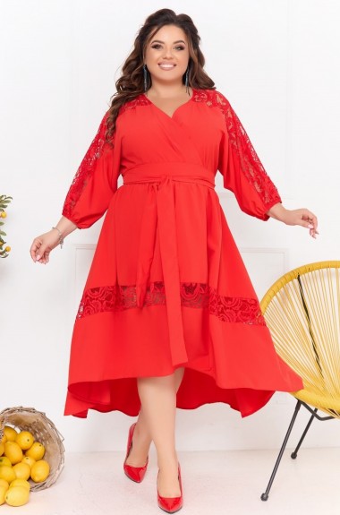 Платье с кружевными вставками  NF-3301A750 Платье с кружевными вставками  NF-3301A750