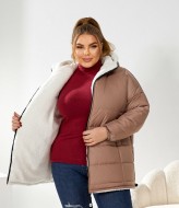 Женская зимняя куртка с мехом  AJ-17174A1050