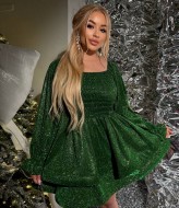 Короткое блестящее платье  VW-1559A740