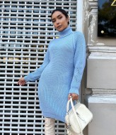 Вязаное платье с горловиной IND-5019A560