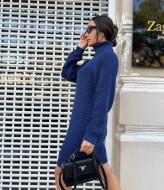 Вязаное платье с горловиной IND-5019A560