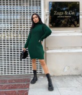 Вязаное платье с горловиной IND-5019A560