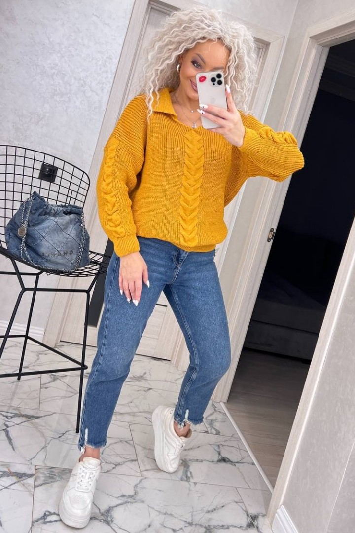 Светр з відкладеним коміром IND-5052A520