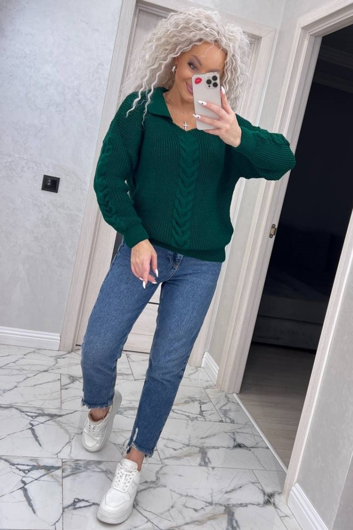 Светр з відкладеним коміром IND-5052A520