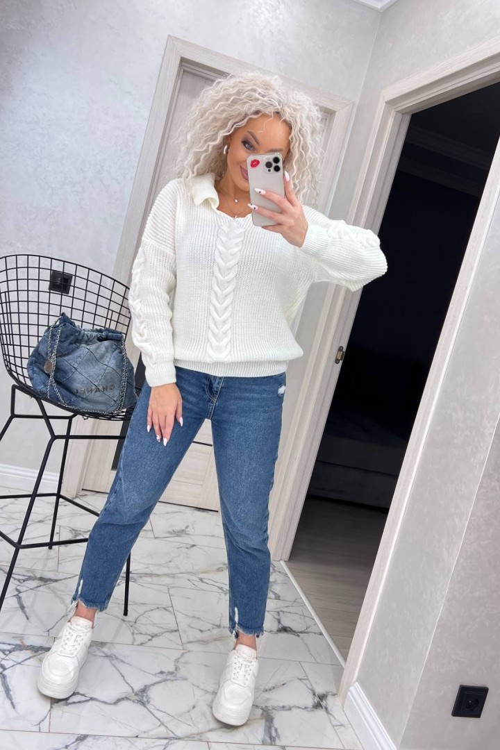 Светр з відкладеним коміром IND-5052A520