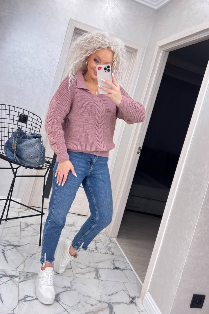 Светр з відкладеним коміром IND-5052A520