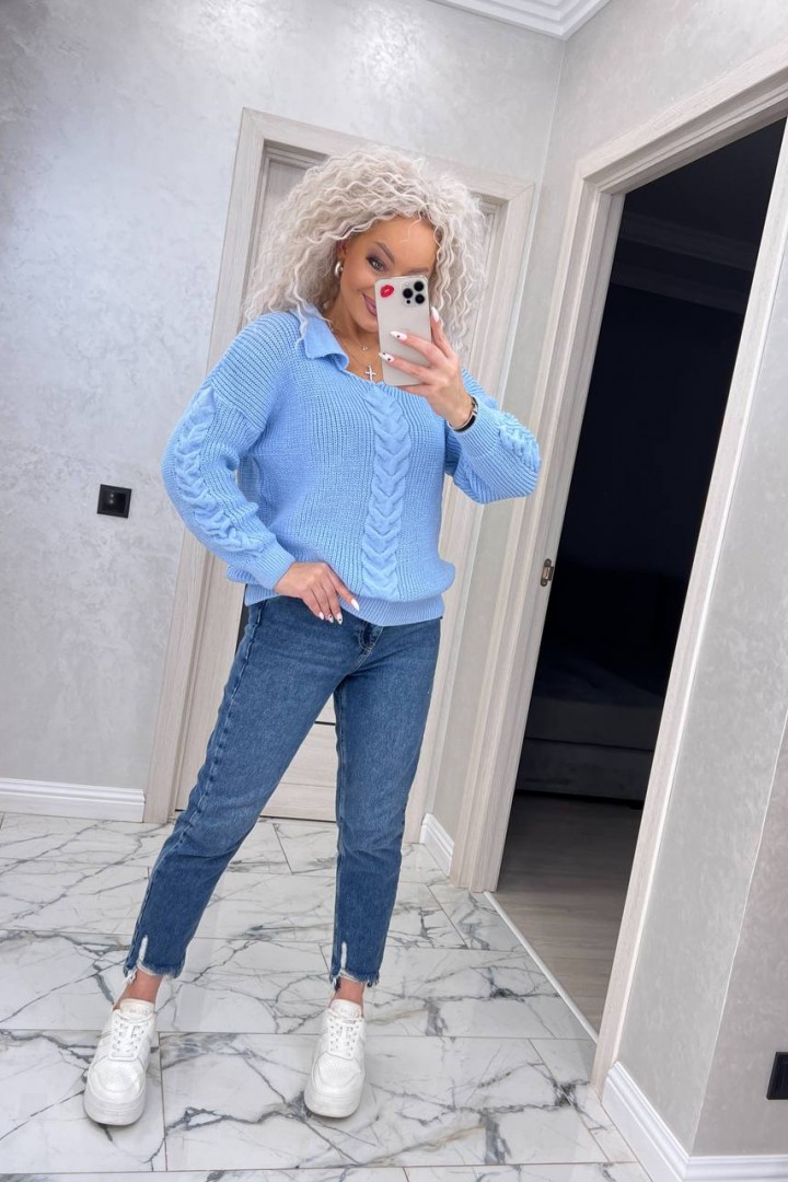 Светр з відкладеним коміром IND-5052A520