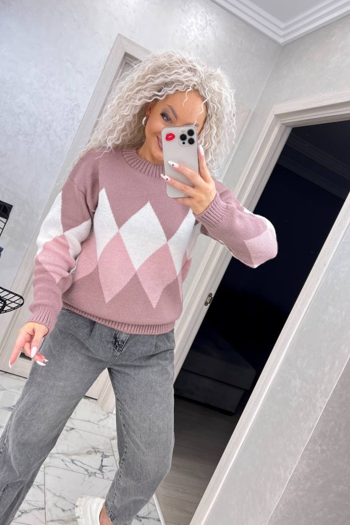 Свитер с низким горлом IND-5063A560