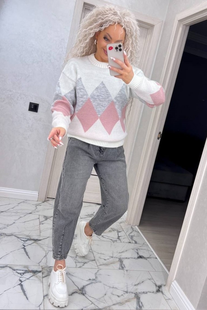 Свитер с низким горлом IND-5063A560