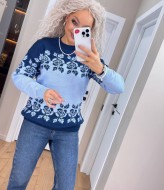 Свитер с цветочным орнаментом IND-5073A510