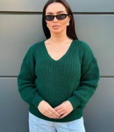 Свитер с глубоким V-образным вырезом IND-5080A480