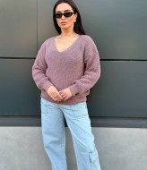 Свитер с глубоким V-образным вырезом IND-5080A480