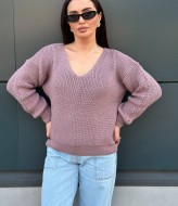 Свитер с глубоким V-образным вырезом IND-5080A480