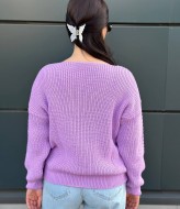 Свитер с глубоким V-образным вырезом IND-5080A480