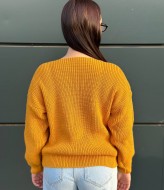 Свитер с глубоким V-образным вырезом IND-5080A480