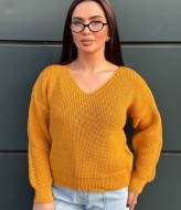 Свитер с глубоким V-образным вырезом IND-5080A480