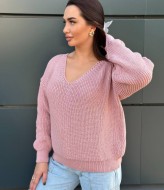 Свитер с глубоким V-образным вырезом IND-5080A480