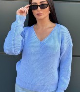 Свитер с глубоким V-образным вырезом IND-5080A480