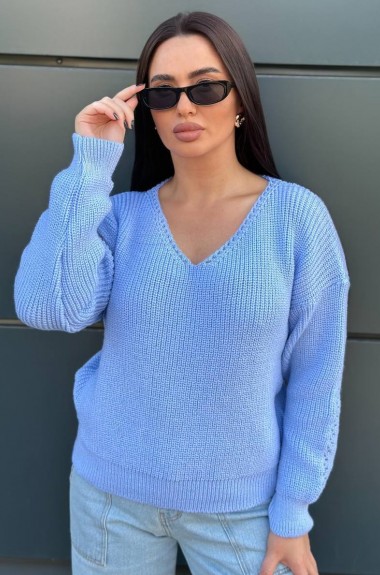 Свитер с глубоким V-образным вырезом IND-5080A480