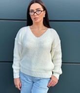 Свитер с глубоким V-образным вырезом IND-5080A480