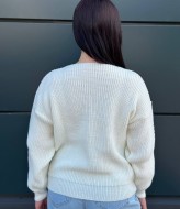 Свитер с глубоким V-образным вырезом IND-5080A480