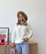 Свитер с разрезами на рукавах IND-5079A530