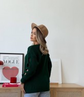 Свитер с разрезами на рукавах IND-5079A530