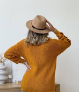 Свитер с разрезами на рукавах IND-5079A530