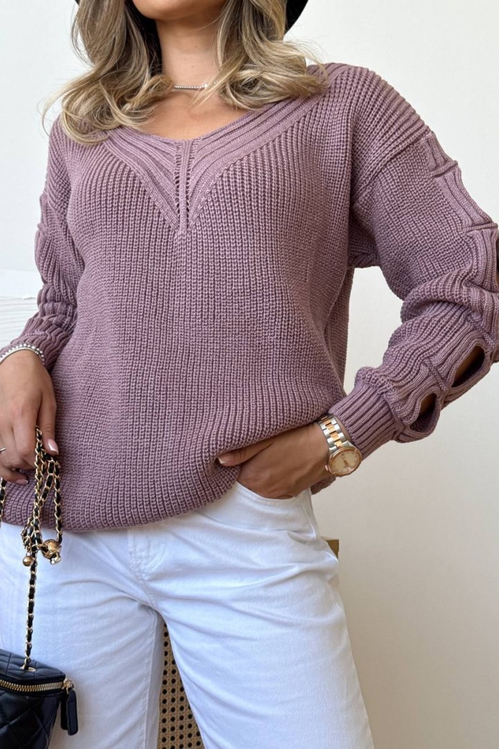 Свитер с разрезами на рукавах IND-5079A530