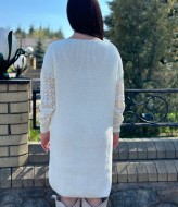 Вязаное платье с ажурными рукавами IND-5082A590