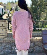 Вязаное платье с ажурными рукавами IND-5082A590