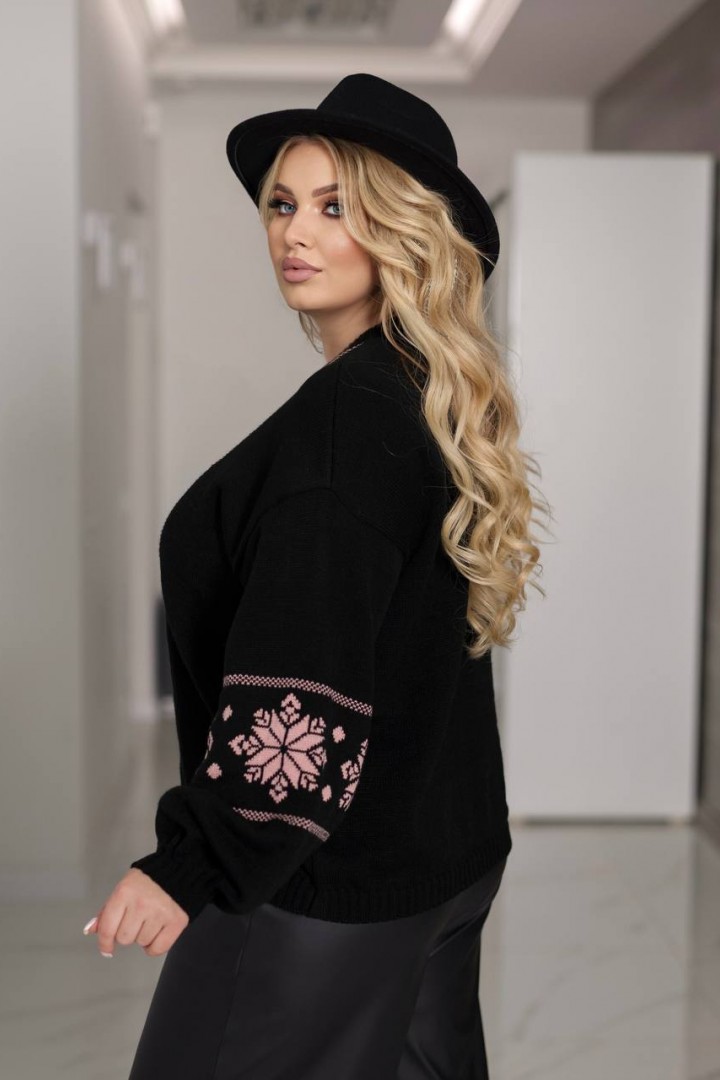 Свитер с этническим узором IND-5084A580