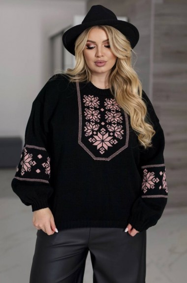 Свитер с этническим узором IND-5084A580